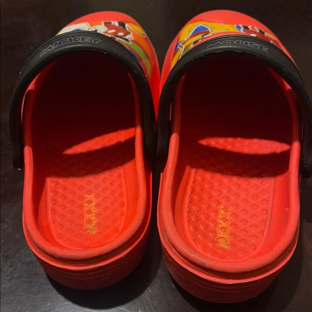 Disneys Mickey Mouse and friends Kids Red Clogs